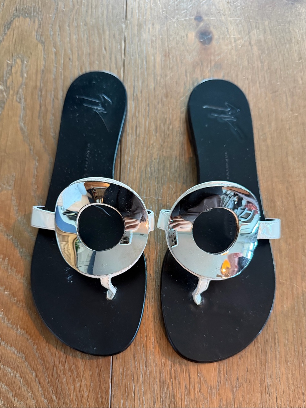 Giuseppe Zanotti Silver Sandals